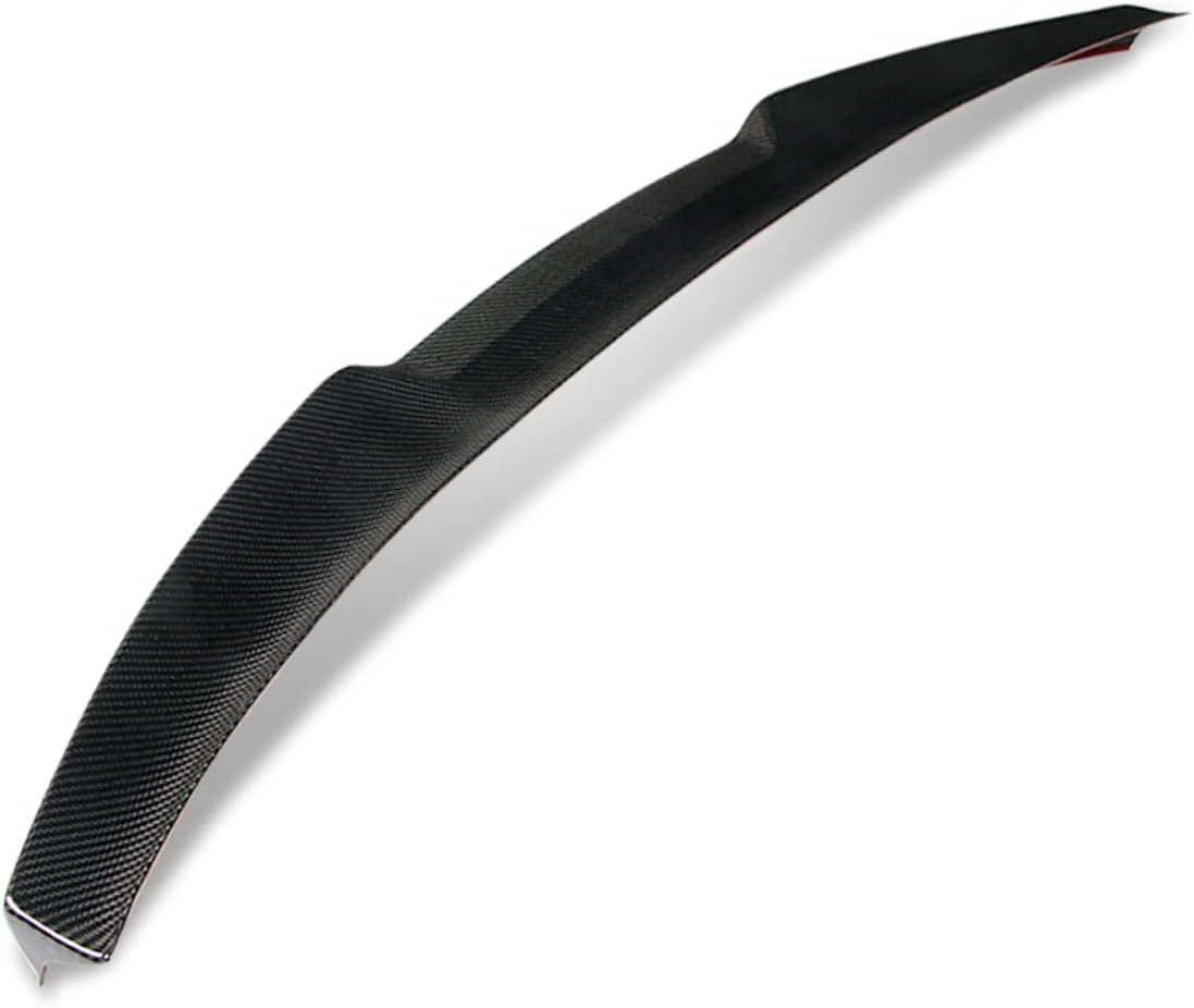 DNA MOTORING 2-SPC-6149-CF Glossy Black Carbon Fiber Car Trunk Lid Spoiler Compatible with 19-22 BMW M-Style xDrive Sedan Models