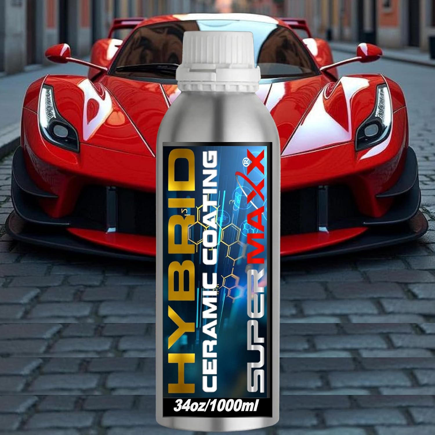 SUPERMAXX HYBRID CERAMIC CAR COATING 34oz/1000ml