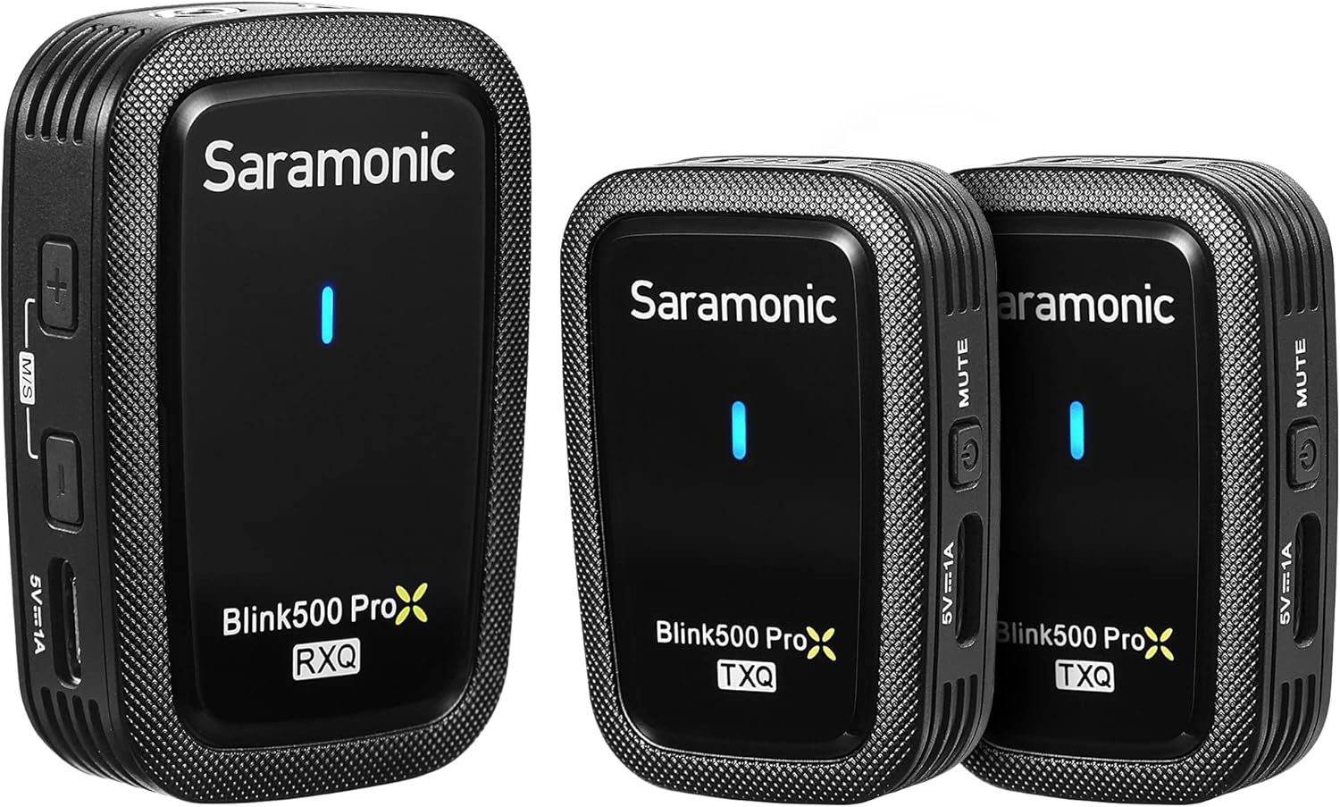 Saramonic Blink500 Prox Q20 Wireless Lavalier Microphones, 10-Hour Battery, Rechargeable Wireless Microphone for Camera, PC, iPhone, Andriod, Record Interview, Vlogs