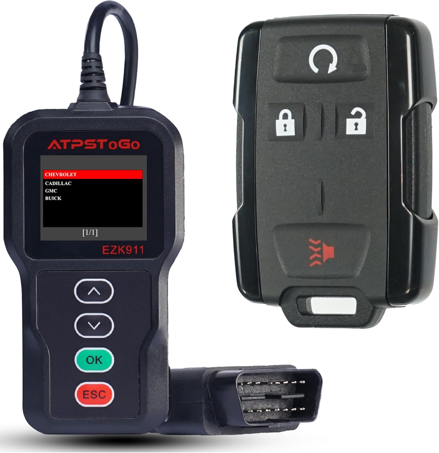 DIY Car Key Fob Replacement Kit Fits for GMC Sierra Canyon Chevy Silverado Colorado 2014 2015 2016 2017 2018 Keyless Entry Remote Replace M3N-32337100 315MHz Black