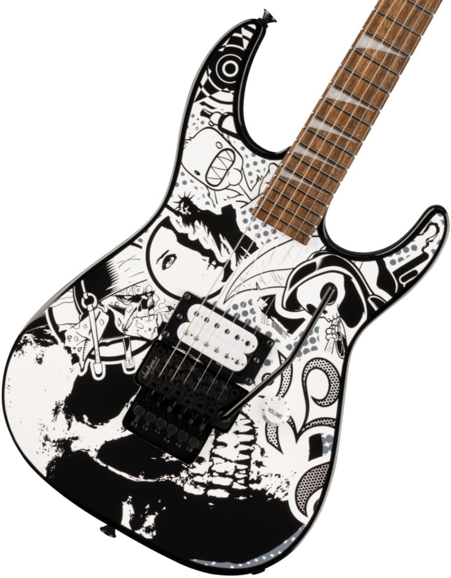 Jackson X Series Dinky DK1 H Electric Guitar - Scull Kaos