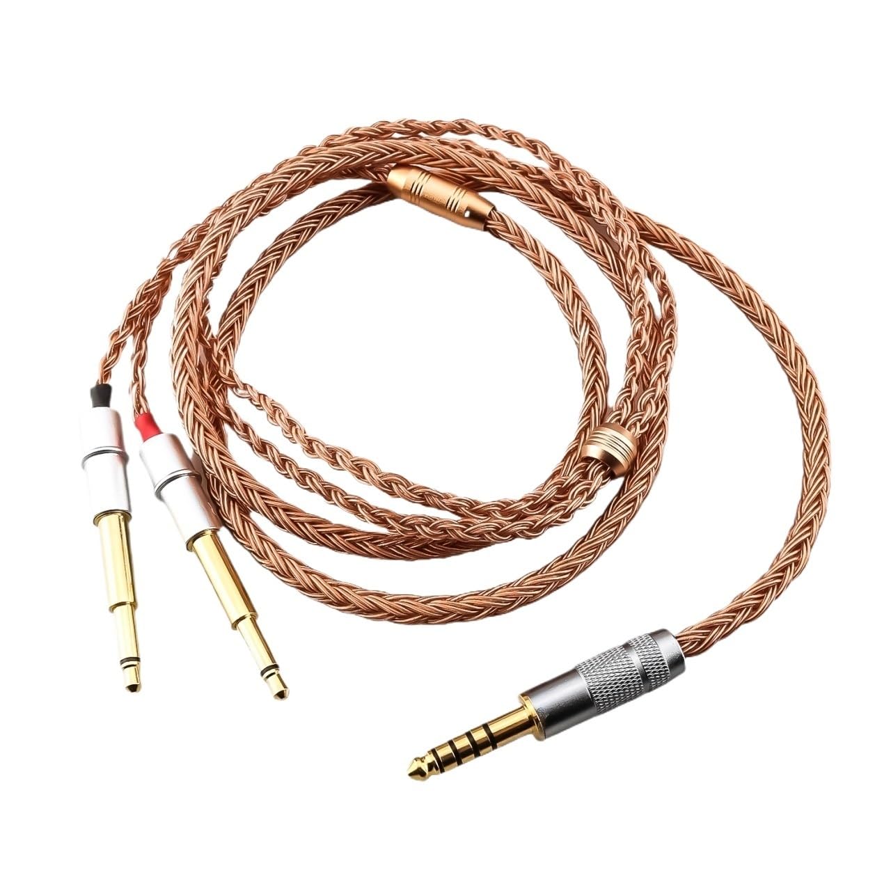 2.5/3.5/4.4/6.5mm Male Plug 16Core OCC Copper Earphone Cable(4pin XLR Male,5m)