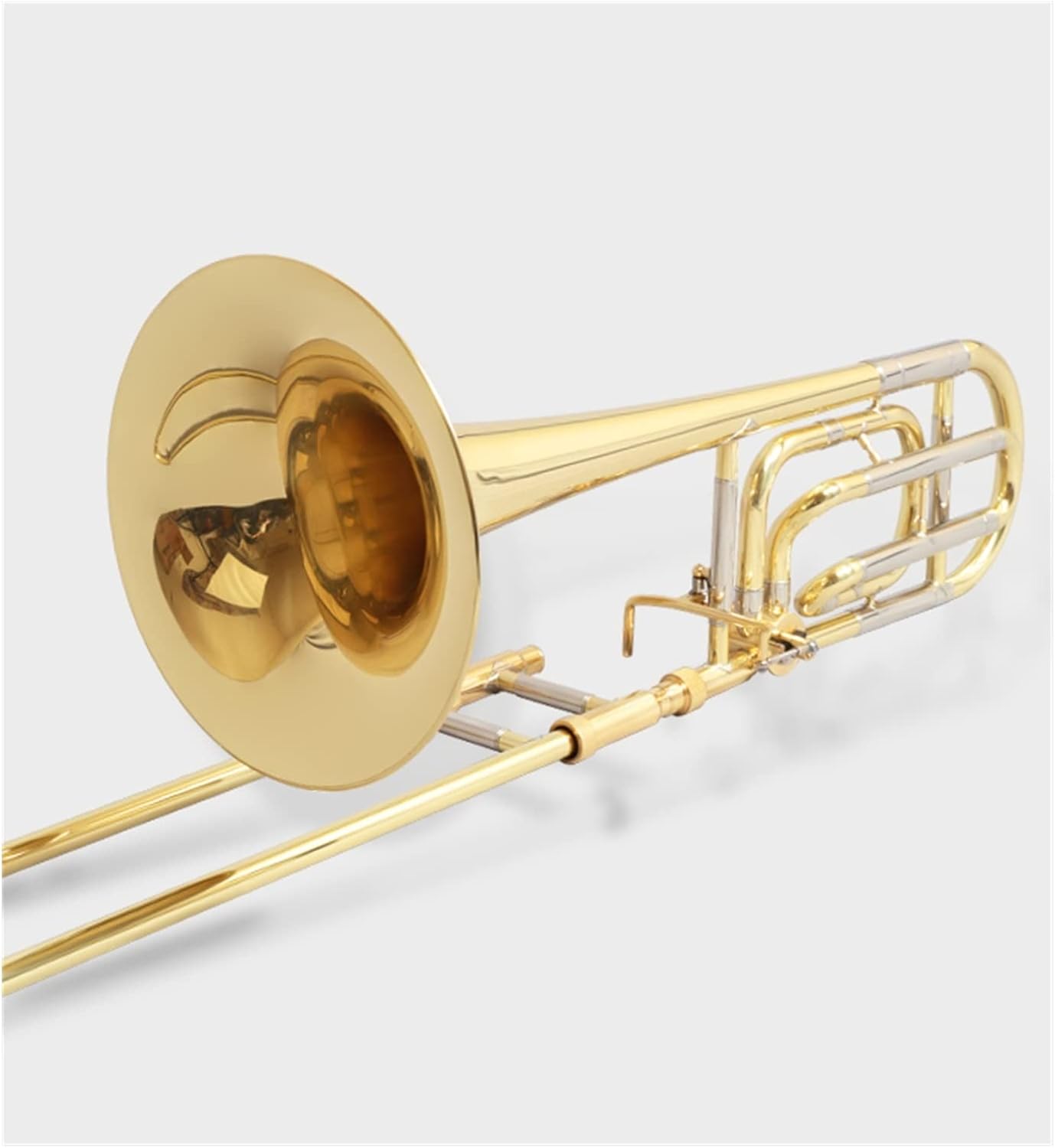 FLFL Student Trombone Tenor Trombone Musical Instrument B Flat to F Key Tenor Trombone