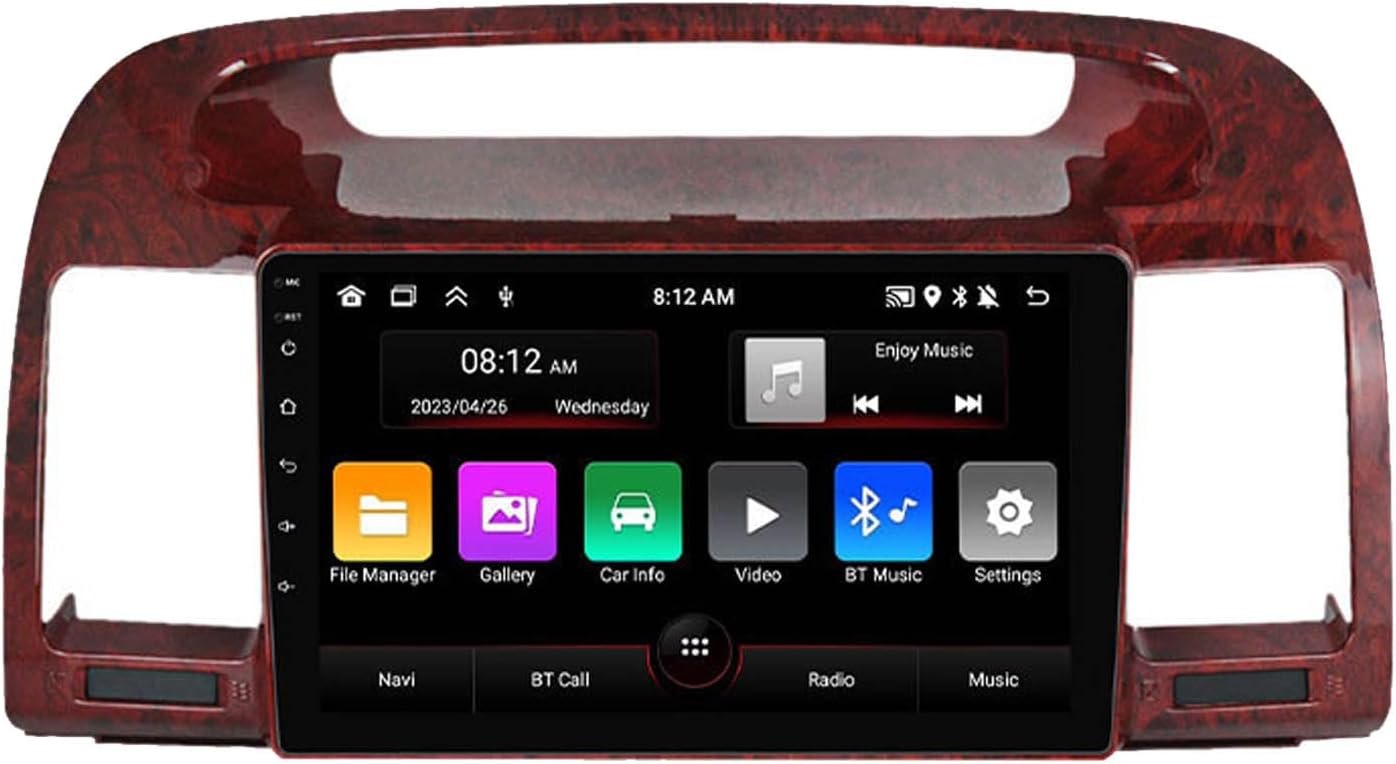 Wireless Car Stereo Double Din Touch Screen for Toyota Camry XLE 2002-2006, Car Audio Head Unit Support Bluetooth FM/AM Radio CarPlay SWC