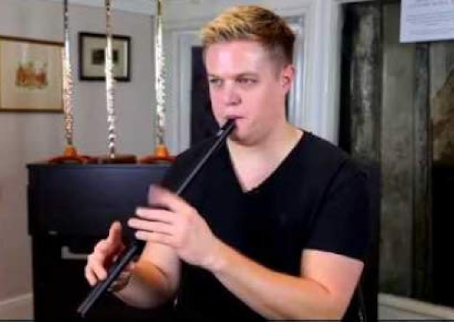 MK Kelpie Low D Whistle – Non-Tunable Aluminum Musical Low Whistle for beginners, intermediate, and Professional players/musicians (Anodized Black)