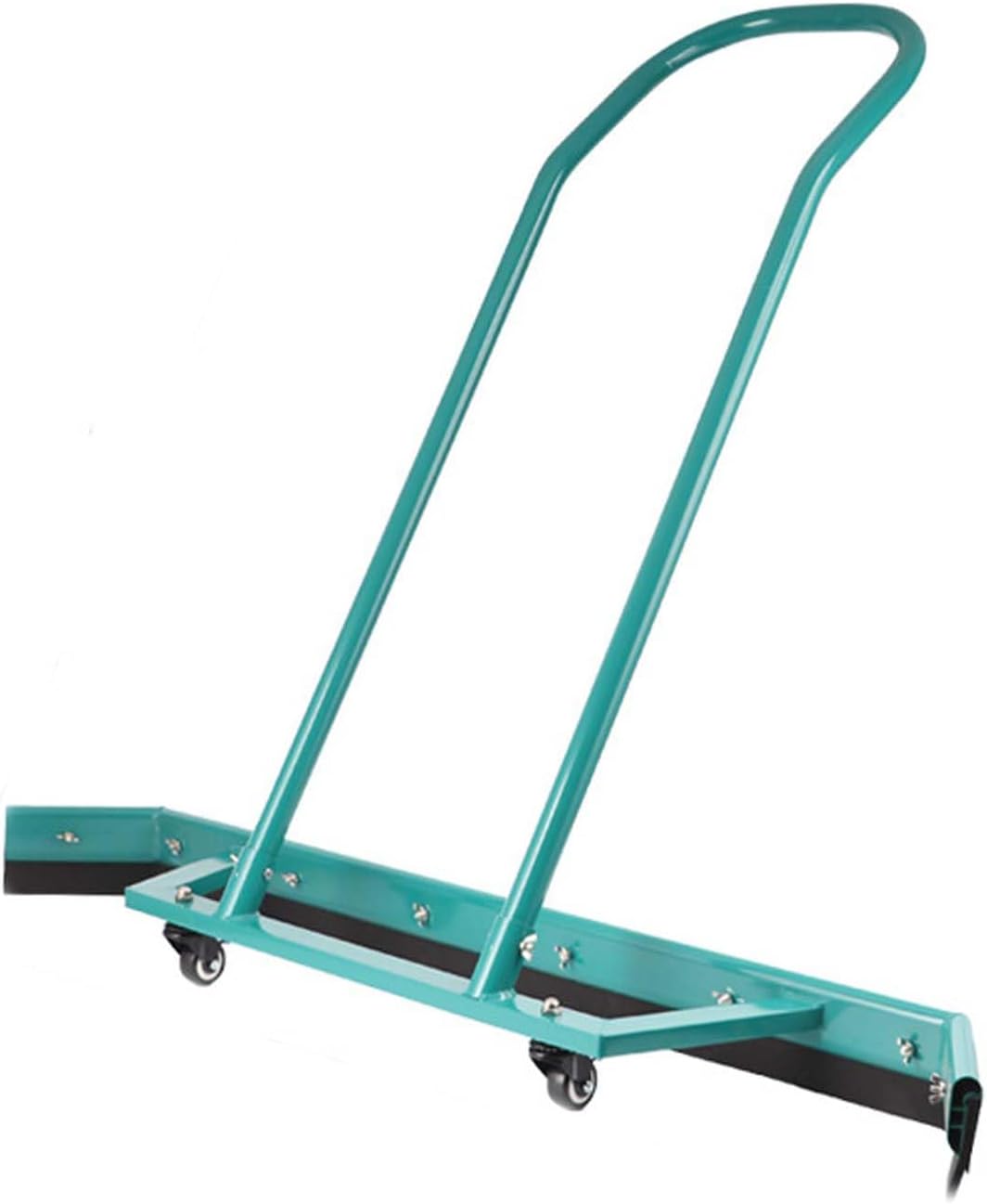 Basketball Court Squeegee with Wheels, 135cm Wide Heavy-Duty Metal Water Push Tool, Durable Floor Wiper for Gym Sports Court, Pool Patio Surface Drying