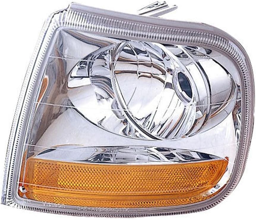 Front Left Driver Side Orange Clear Lens Corner Light Lamp Marker Signal Turn Park for Ford for F150 1997-2003 & Heritage 2004 for F250 1997-1999 154-0396