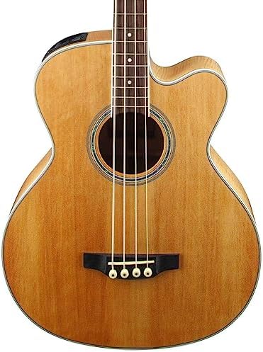 Takamine G Series GB72CE-NAT Jumbo Acoustic Electric Bass Guitar, Natural