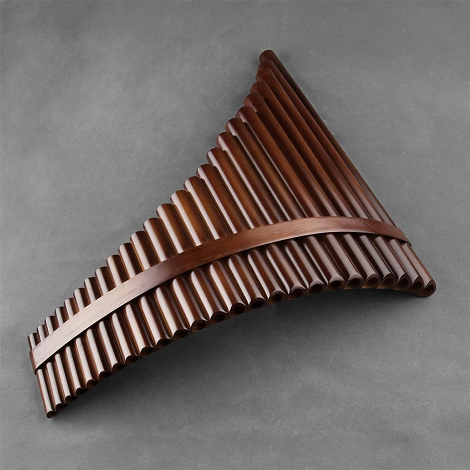 Chinese Traditional Musical Instrument 25 Pipes Pan Flute C Key Woodwind Bamboo Handmade (Color : Right)