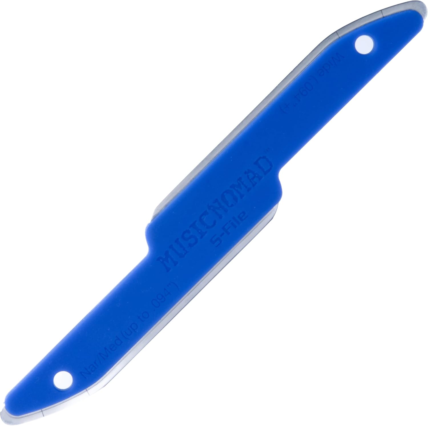 MusicNomad MN850 Diamond Coated, Safe Zone Guitar Fret Crowning File & Luthier Tool (S-File)