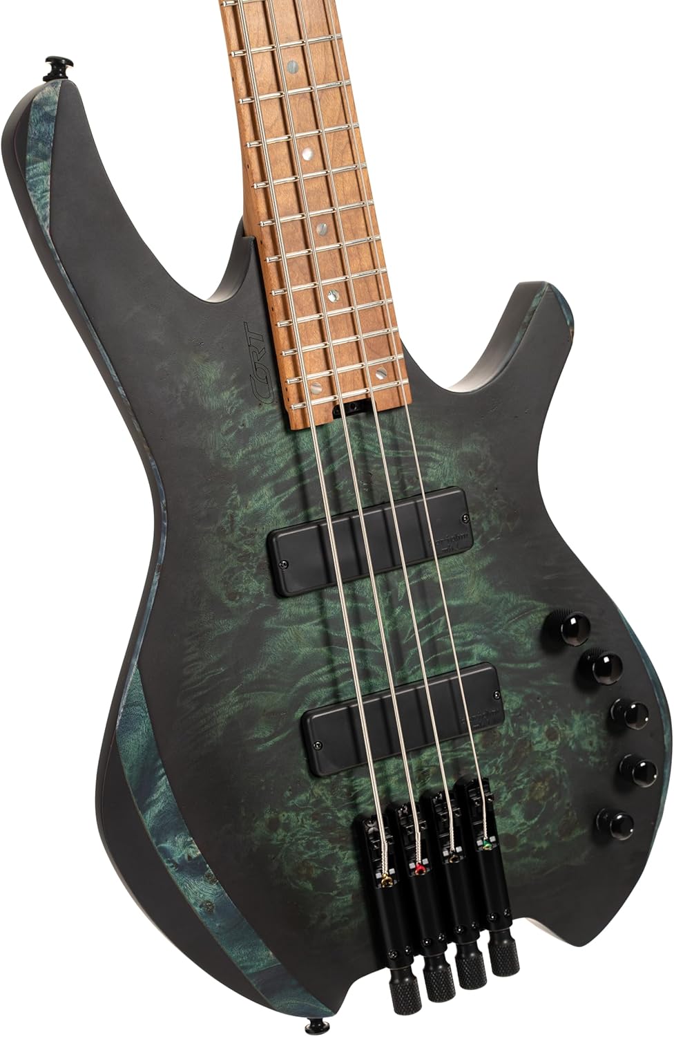 Cort SPACE4SDG Artisan Series Space 4 Bass Guitar, Star Dust Green