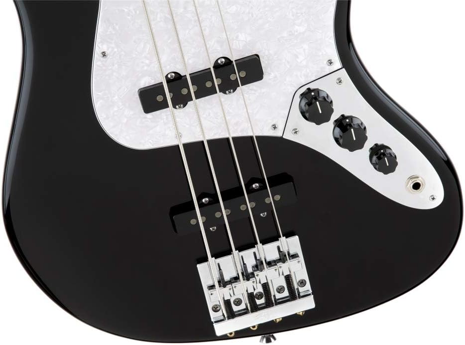 Fender 0197702806 US Geddy Lee Jazz Bass Guitar Maple Neck, Black