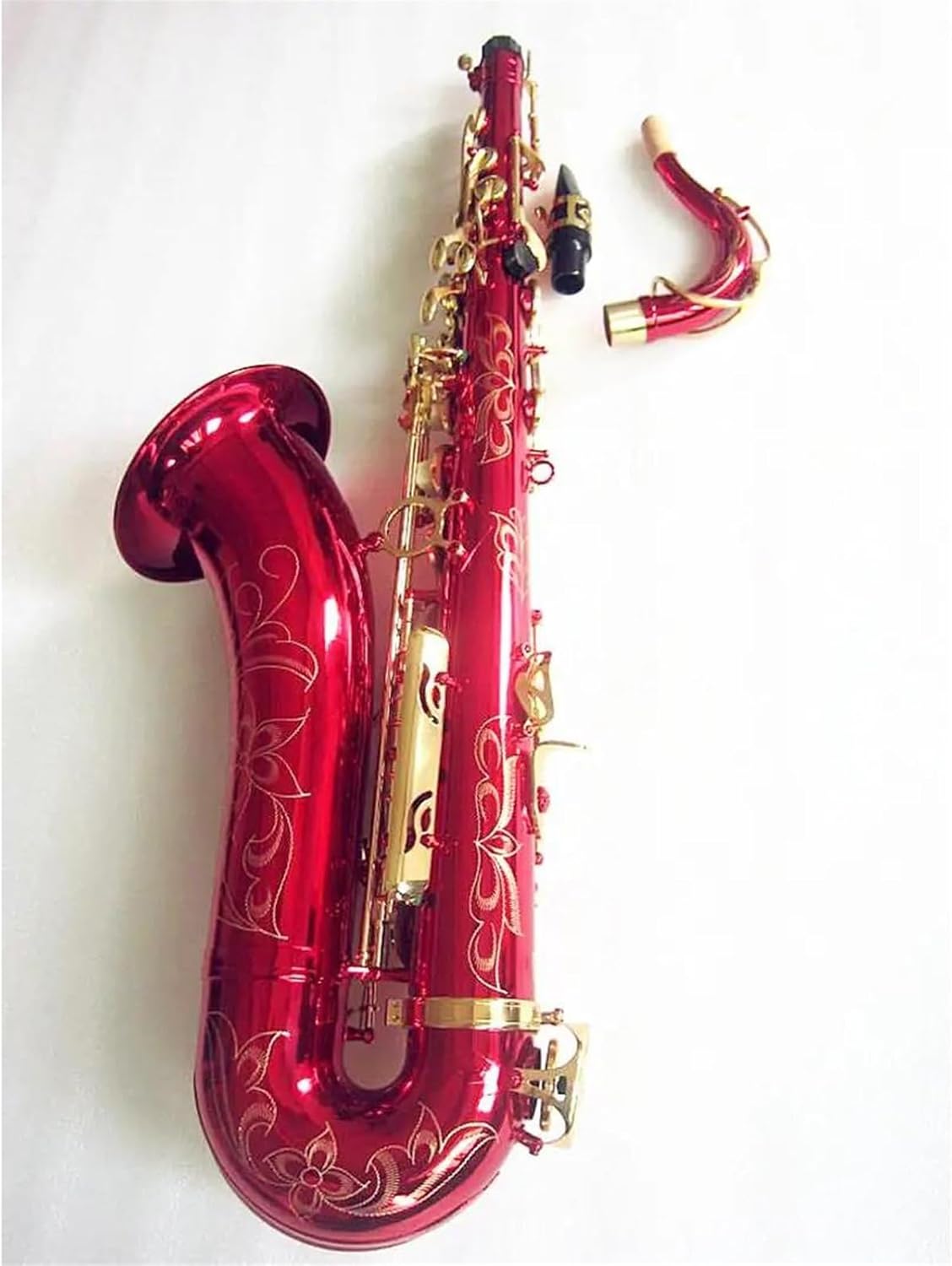 High Grade Antique Finish Tenor Saxophone Key Carve Pattern Woodwind Instrument With Case Other Aeccessaries