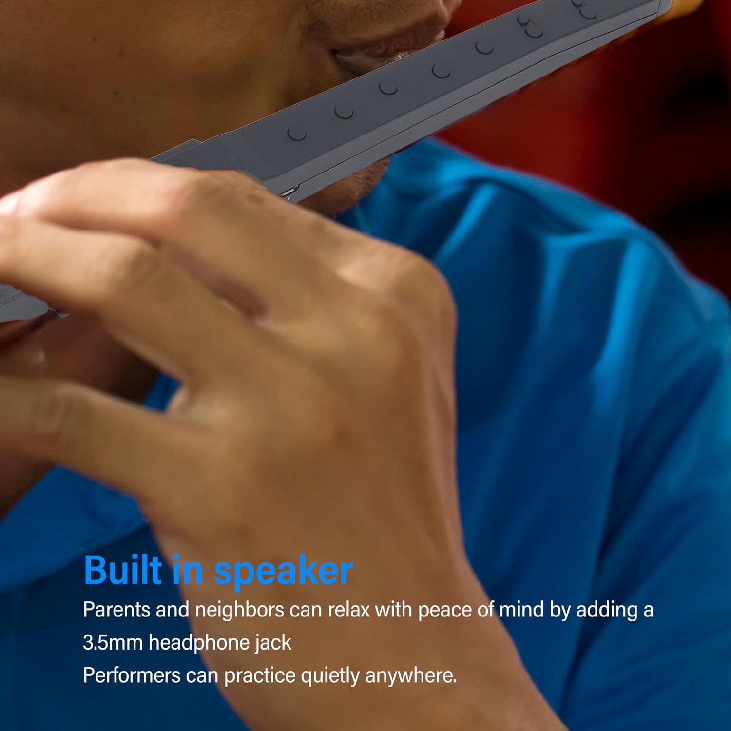 LiebeWH Electronic Wind Instrument with 10 Instrument Sounds Digital Saxophone Built in Speaker for Woodwind Enthusiasts Support for MIDI Connections, LiebeWH29i1gco38a