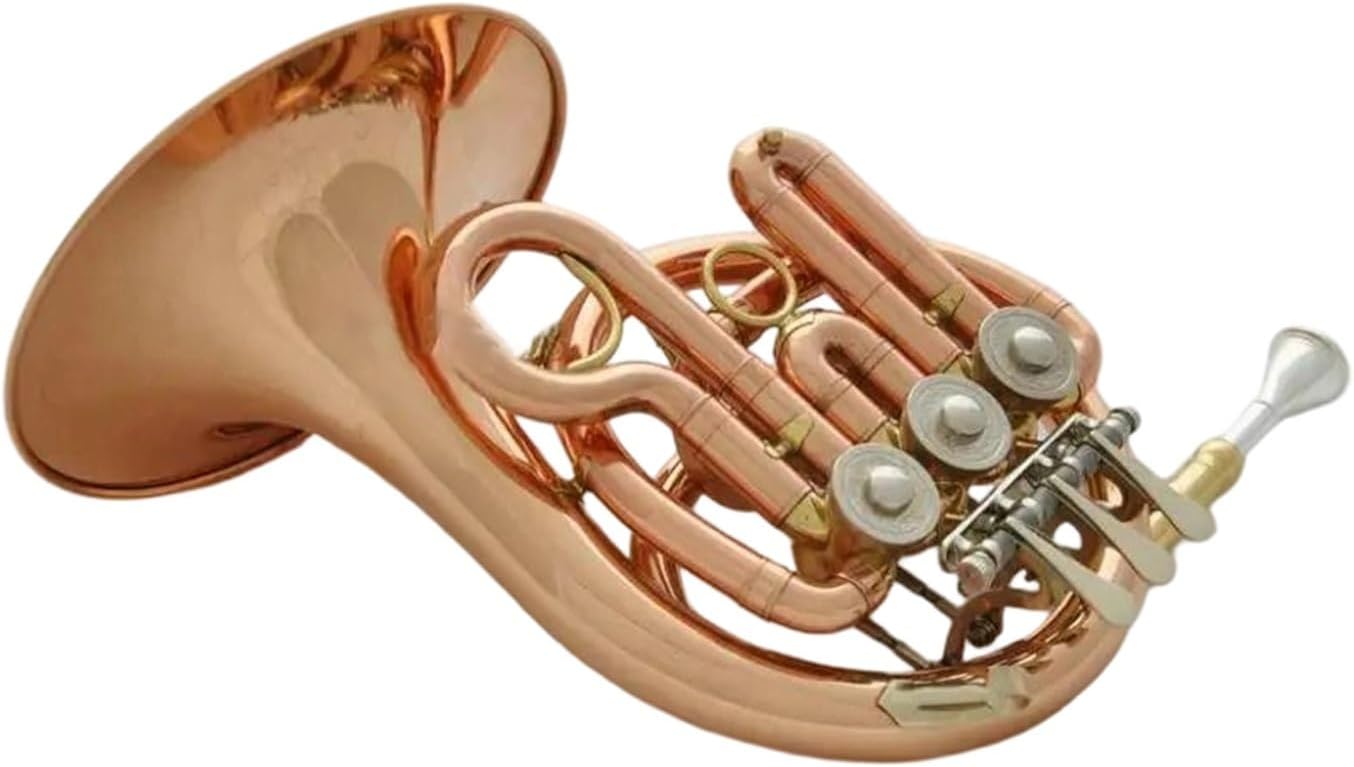 4 Key French Horn Brass Piccolo Mini French Horn Bb Key Engraving With Box