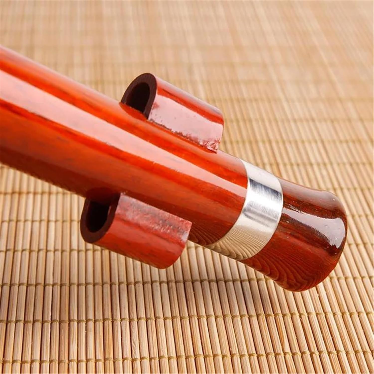 Hulusi flute, Professional Chinese Handmade Rosewood Hulusi Flute Double Tone C/Bb Gourd Flauta With Case