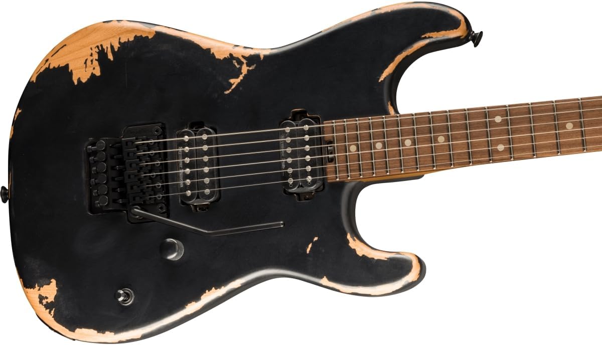 Charvel Pro-Mod Relic San Dimas Style 1 HH FR PF Electric Guitar - Weathered Black