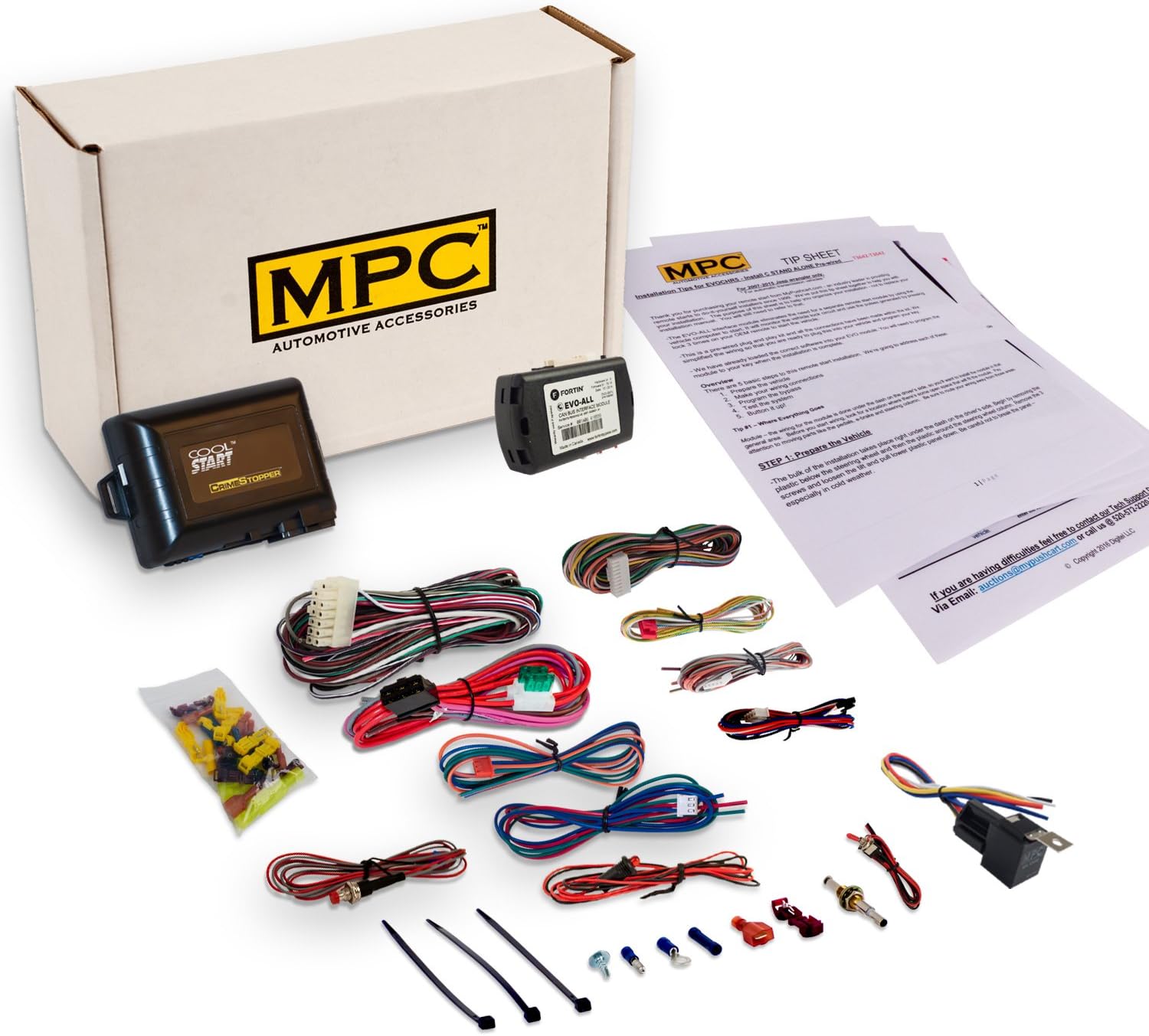 MPC Factory Remote Activated Remote Start with Data Module Compatible with 2011-2014 Ford E-250 - Includes Programmer - Need Windows PC w/USB Port