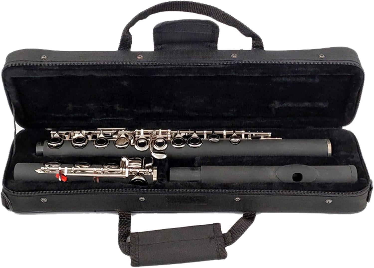 TSTS Flutes Musical Instrument 17 Holes Closed Holes Bakelite Flute Nickel-Plated Key with E Key Woodwind Instrument