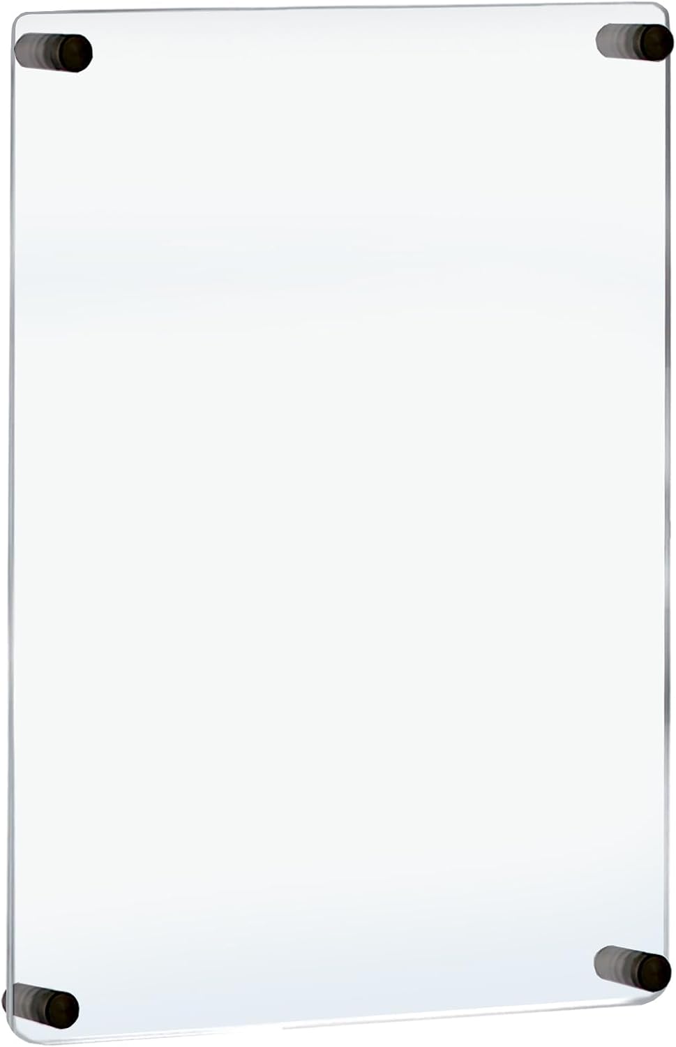 Azar Displays 105531-BLK-2PK 22x28-Inch Wall Mount Standoff Acrylic Poster Frame Clear Acrylic Wall Frame Frameless Poster Sign Holder with Rounded Corners. Overall Size 31.5” x 23.5”(Pack of 2)