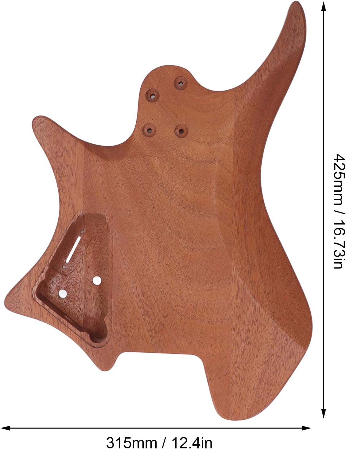 Unfinished Guitar Barrel Body, DIY Electric Guitar Parts for Easy Customization Unfinished Guitar Barrel Body