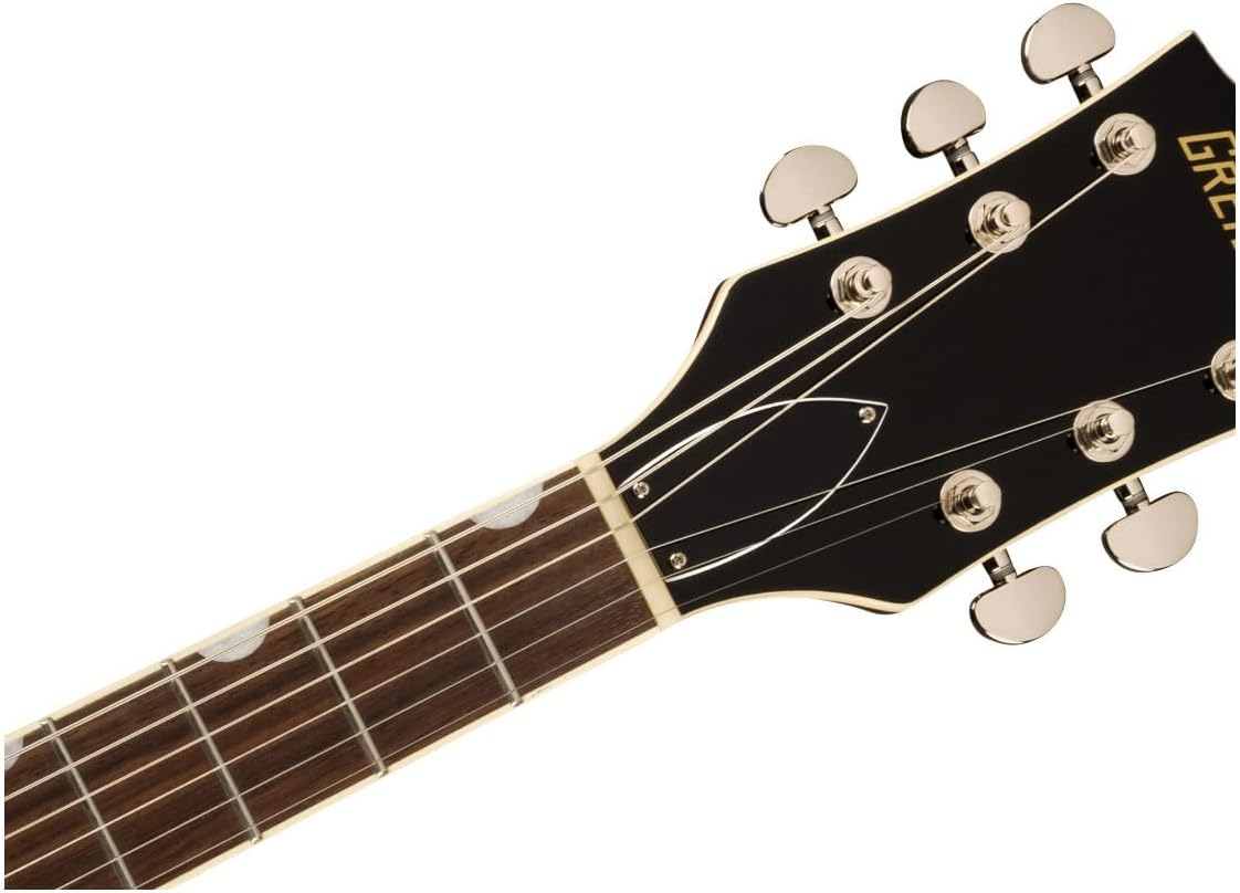 Gretsch G2622T Streamliner Center Block Double-Cut Electric Guitar (Steel Olive) with Broad Tron Pickups - Hollow Body Design Bundle with Plywood Construction Case (2 Items)