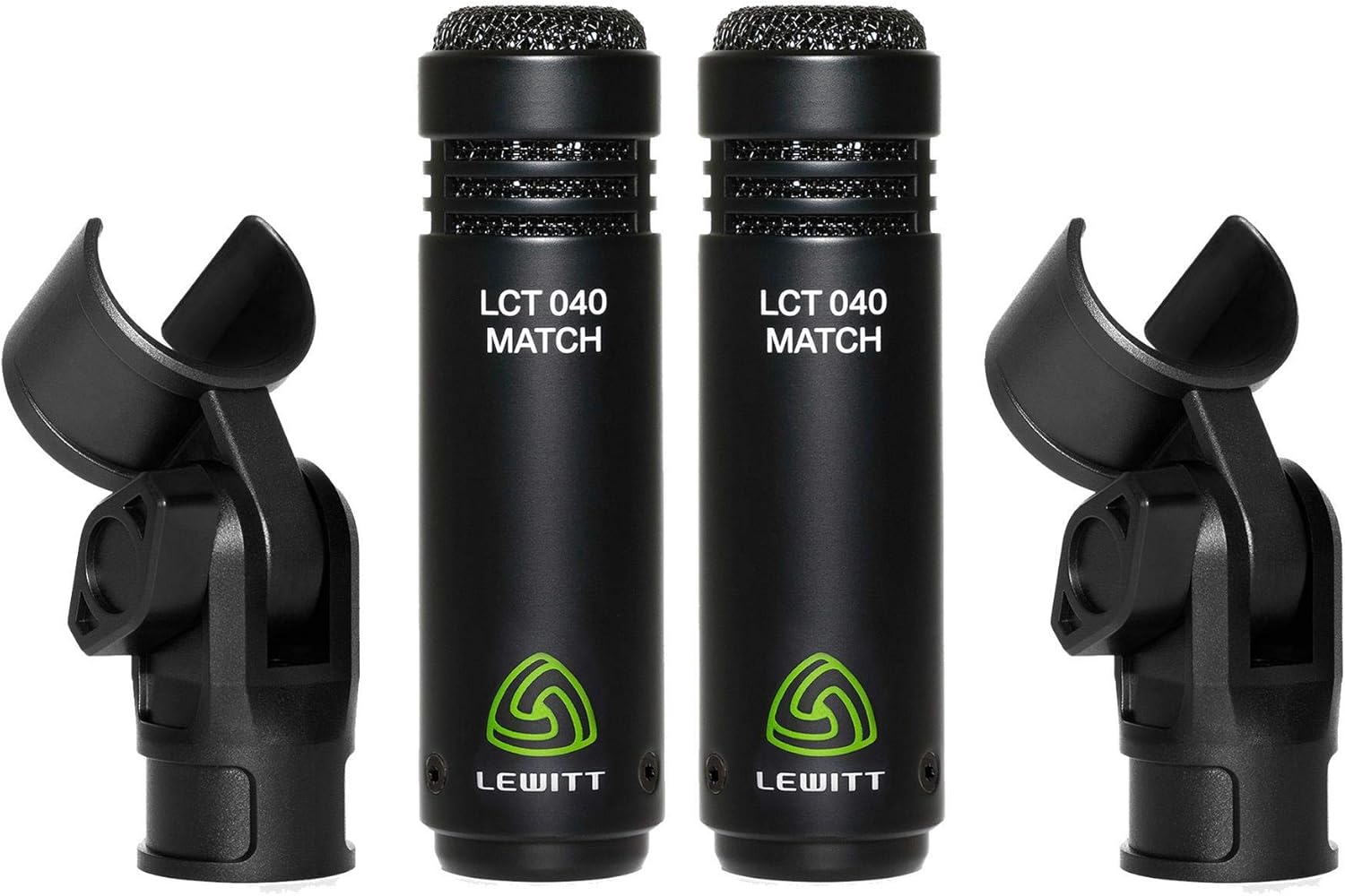 Lewitt LCT 040 Match Stereo Pair Bundle with 2 Premium 15-foot Mogami XLR Microphone Cables (3 Items)