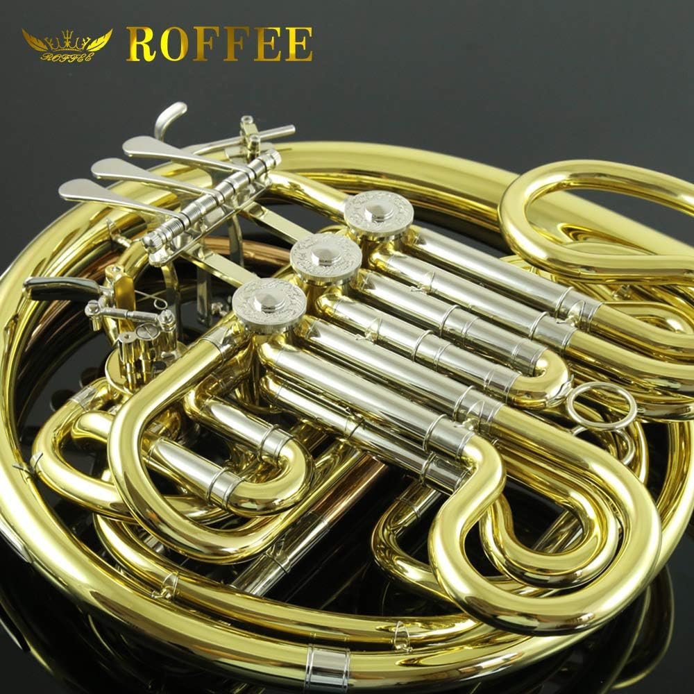 Y60 Symphony Orchestra Brass Gold Lacquer F Tone Bb 4 Key Double French Horn