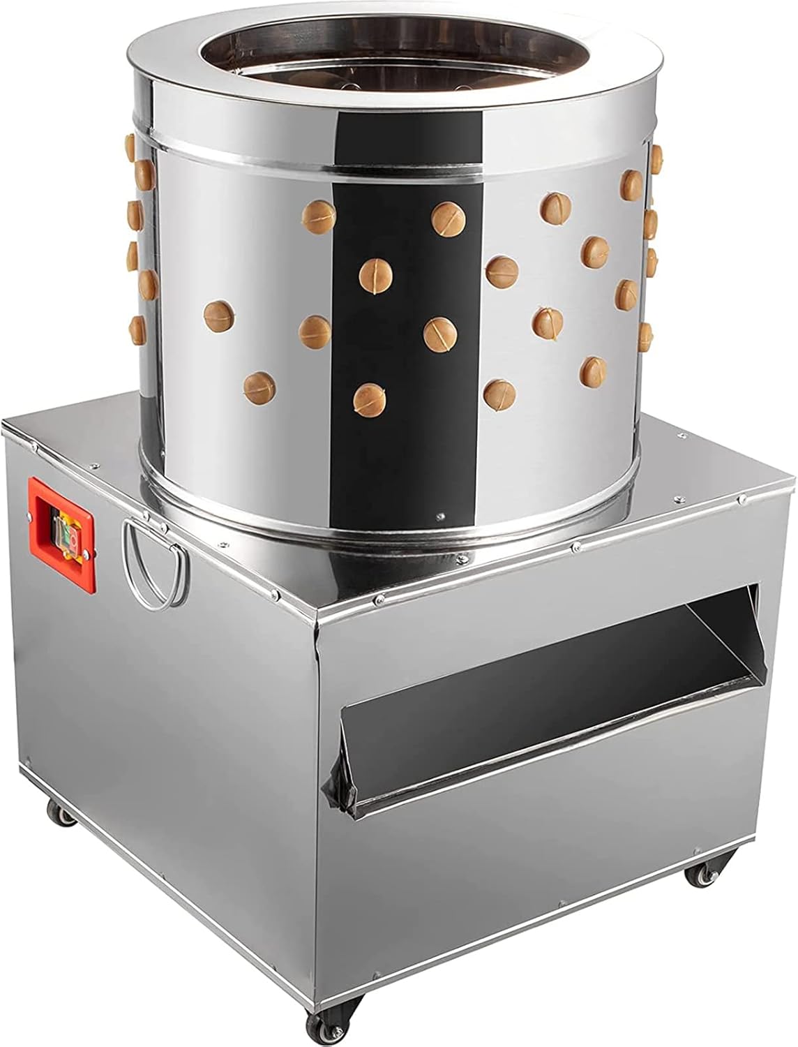VEVOR Chicken Plucker, 20Inch Barrel Diameter 1500W 275R/min De-Feather Remover Poultry Machine,Heavy Duty Feather Plucking Machine