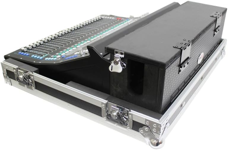 ProX XS-AHSQ5DHW ATA Digital Audio Mixer Flight Case for Allen & Heath SQ5 Console with Doghouse compartment and Caster wheels