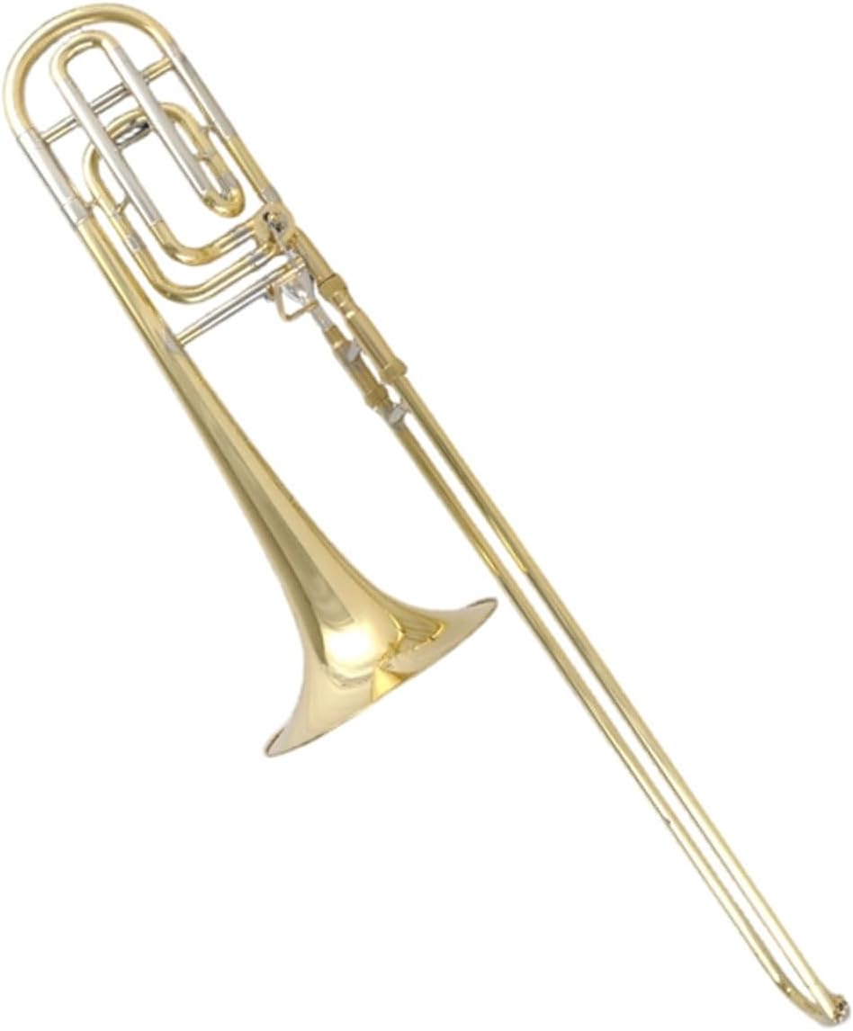 Adult Trombone Instrument Tenor Trombone Playing Instrument Gold And Silver Color B Flat Key Transposition