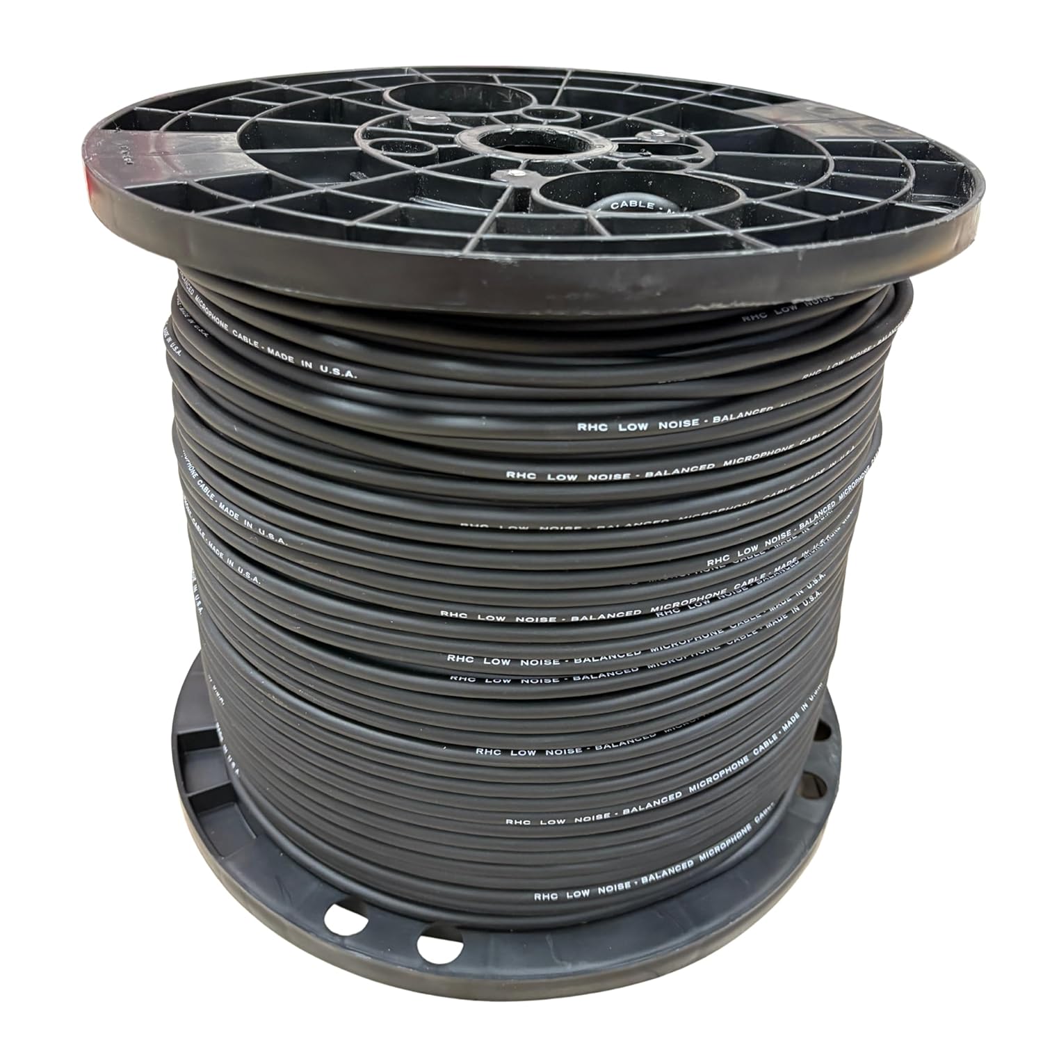 Rapco Horizon MIC1.K 24GA Balanced Microphone Cable – 1,000ft Spool | Low-Noise Audio Cable | USA Made