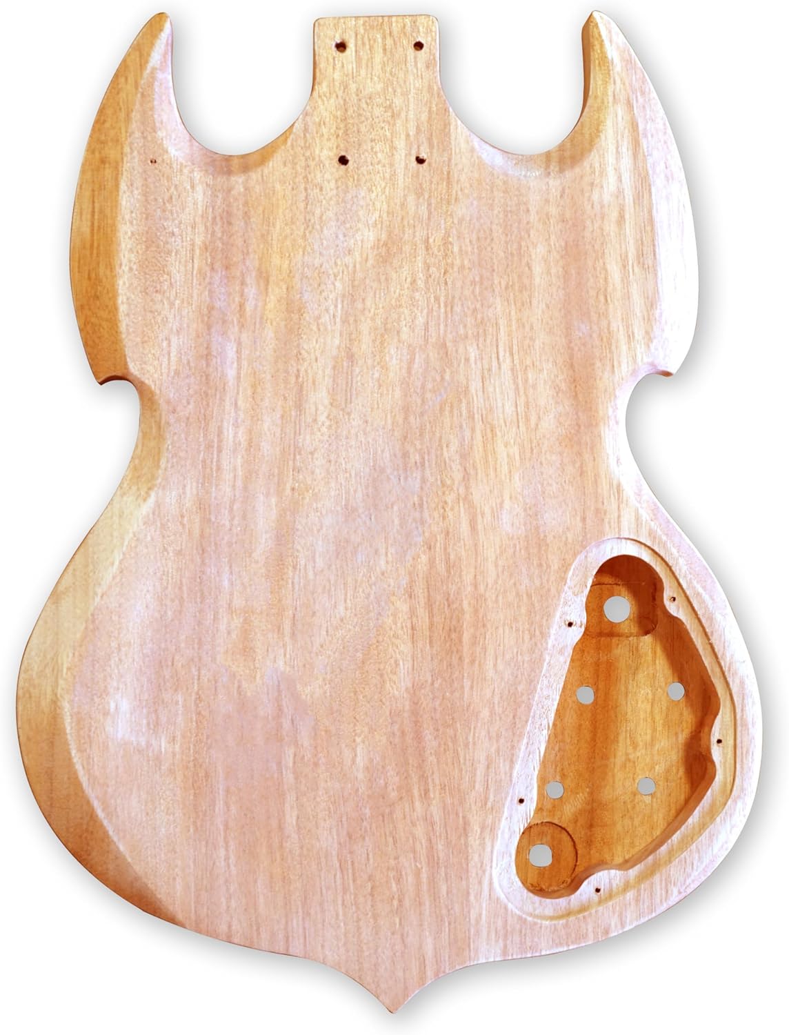 BexGears DIY Left-handed Electric Guitar Kits Okoume wood Body maple neck & composite ebony fingerboard Beginner Guitar with H-H Pickups