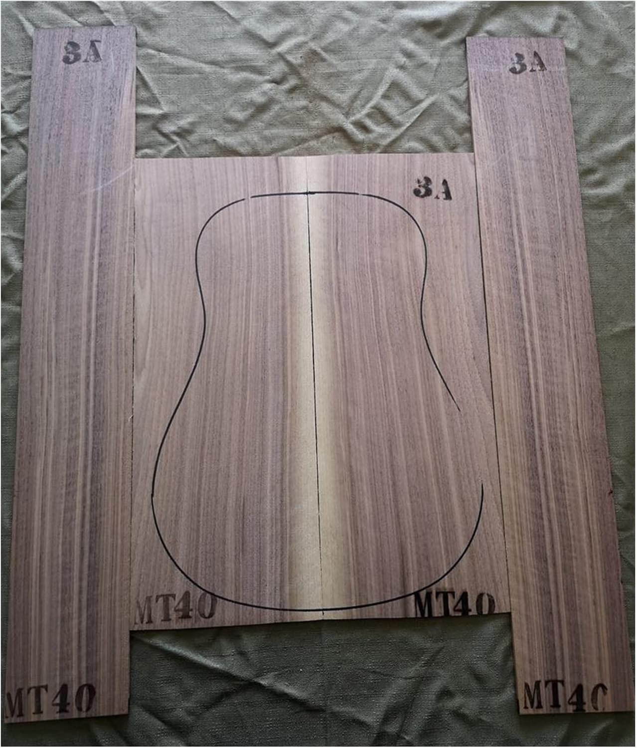 1 Set Guitar Back and Side Kit 41inch Guitar Panel Guitarra Making Material DIY Guitar Kit (Color : 12)