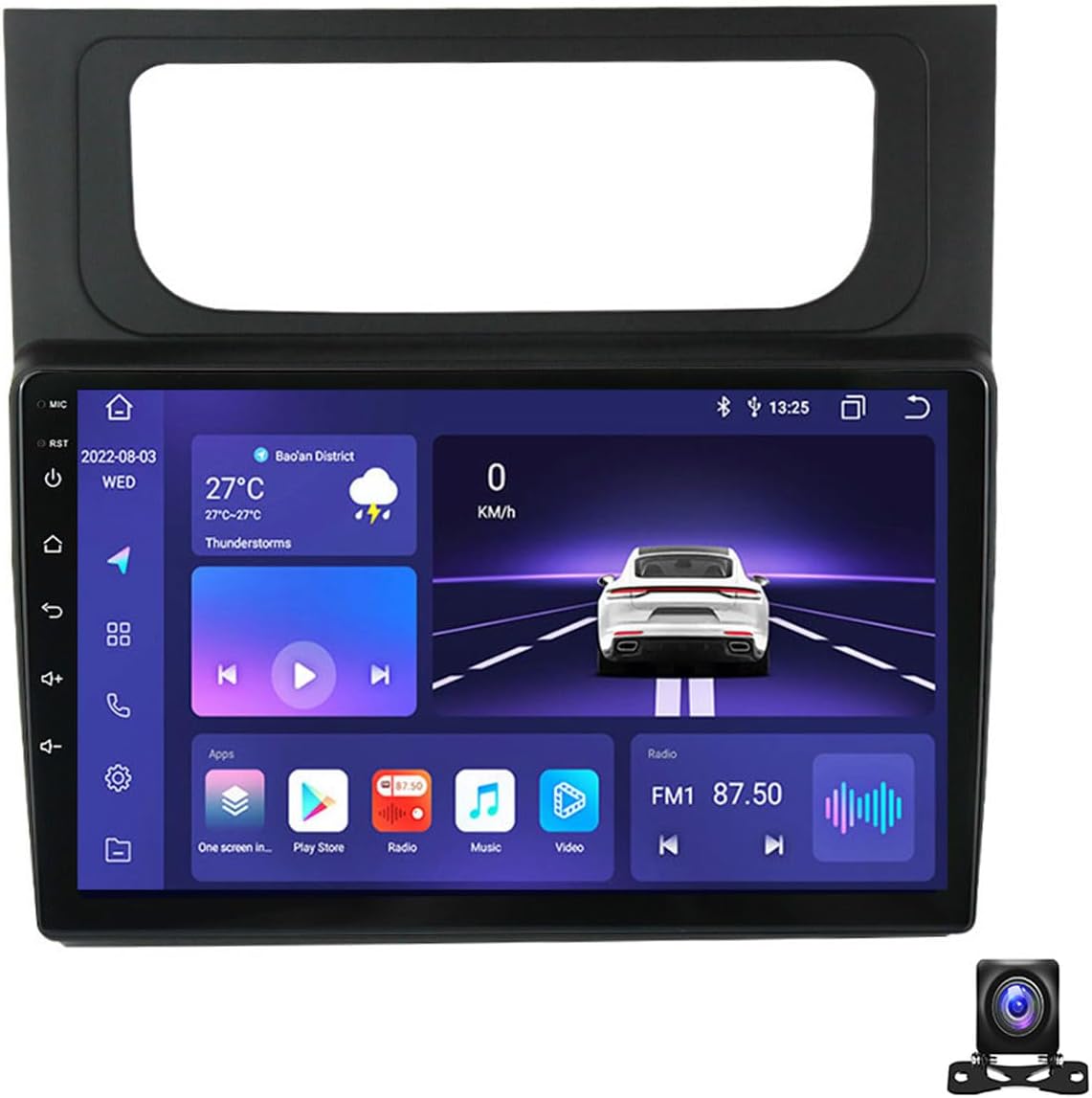 9 Inch Android 13 Car Radio Compatible with VW Touran 2011~2015 Bluetooth Car Stereo Compatible with Carplay Android Auto, Navigation, Steering Wheel Controls, Backup Camera,M800S 8G+256G
