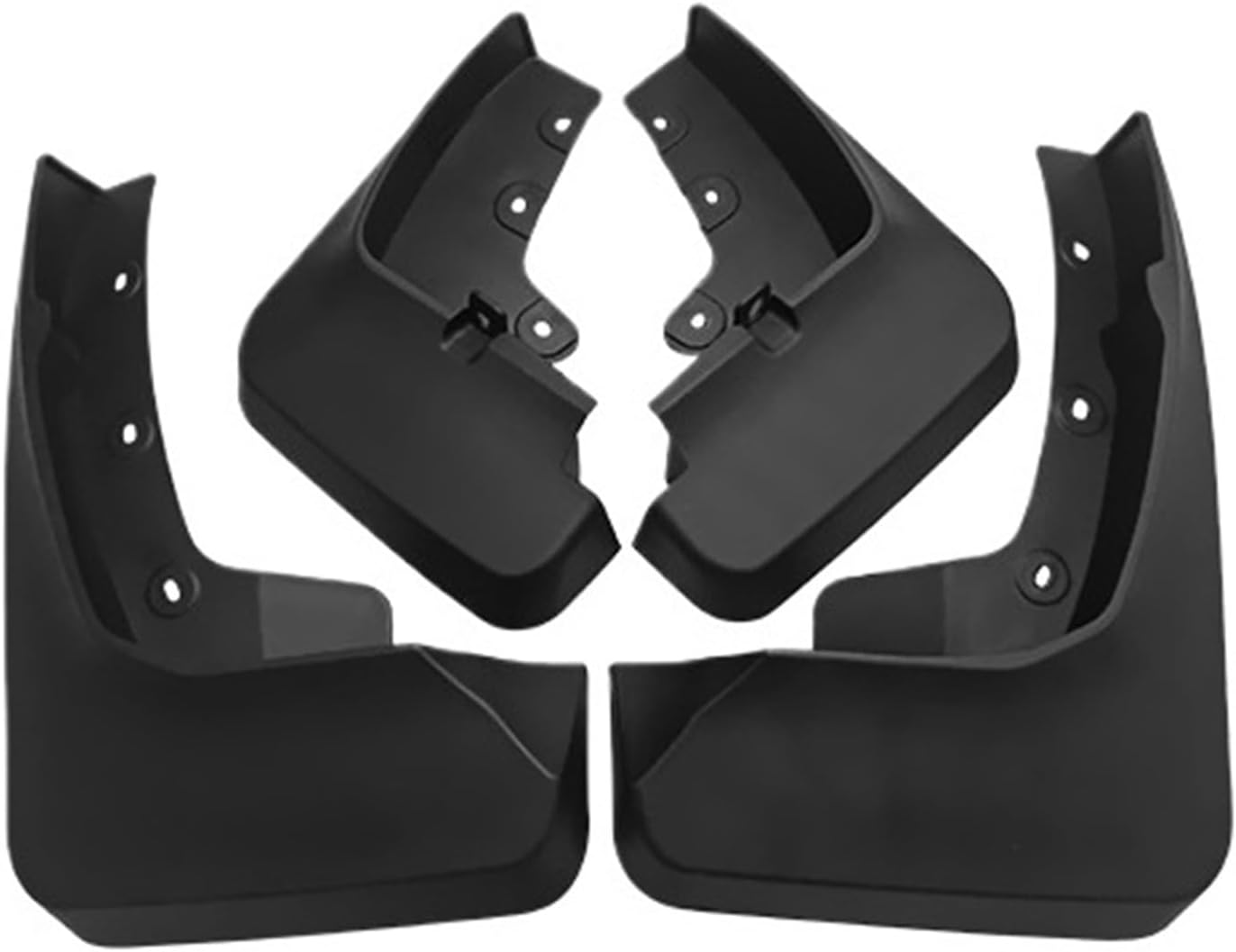 Car Mudguard ST-line Mudflaps Front and Rear Wheel Mud Splash Guards Compatible for Edge Sprot 2015-2018 20-22 Accessories(Silver)