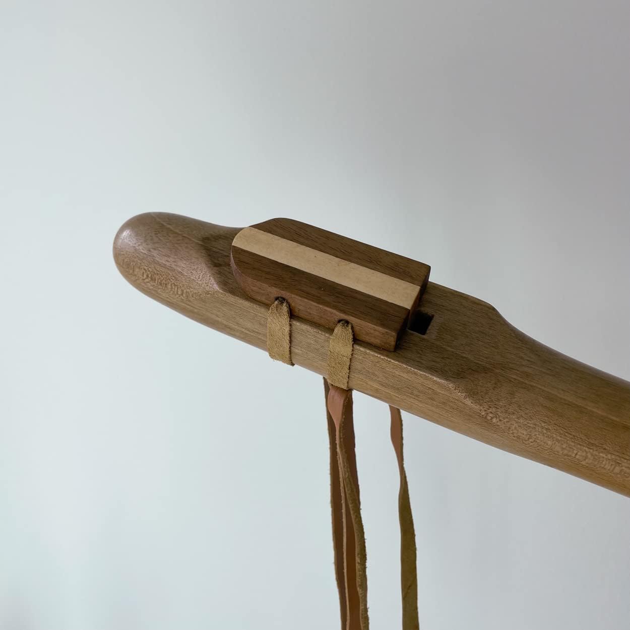 432 Hz Handmade Walnut Bass Flute - Sacral Chakra Note Low D