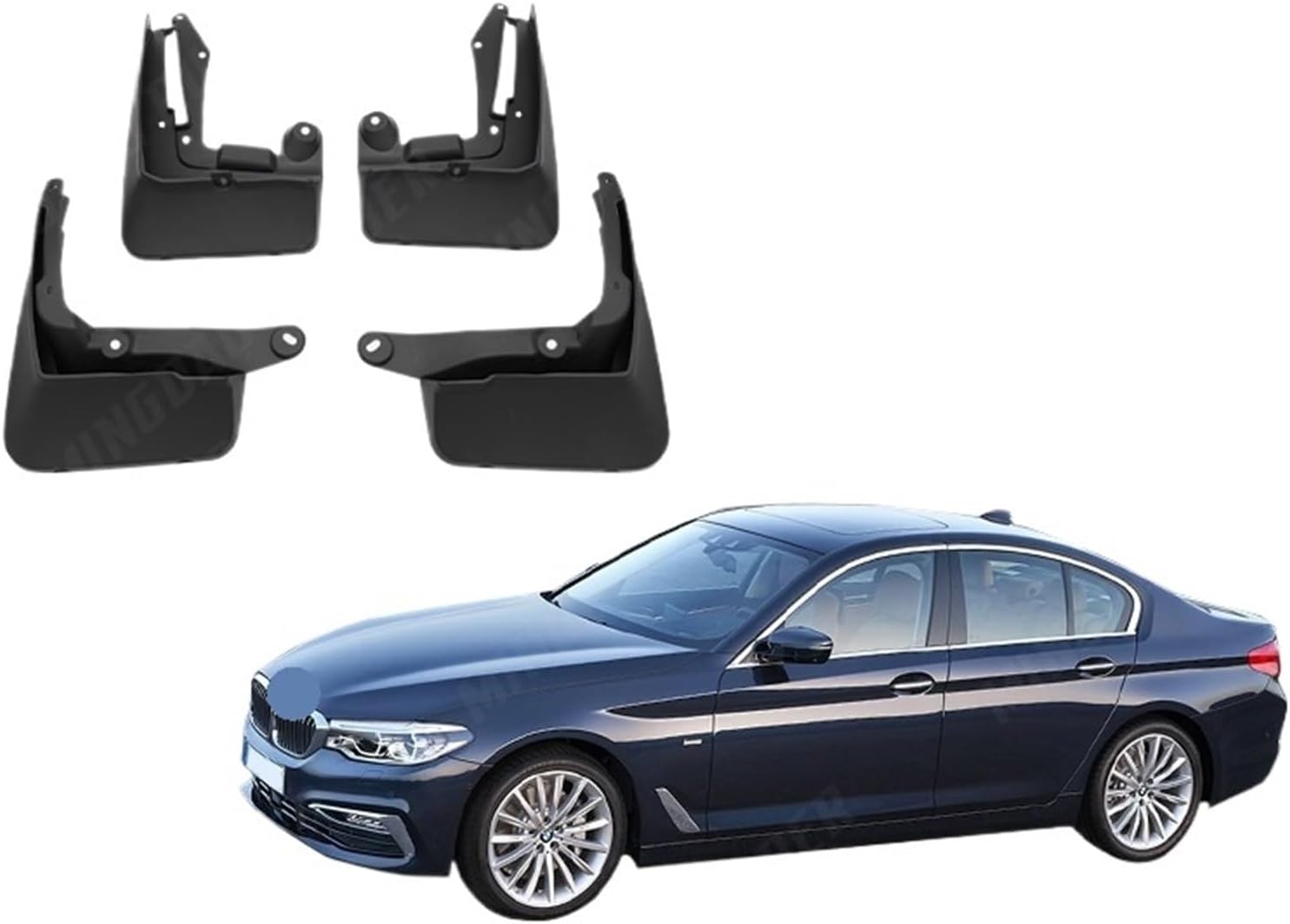 Car Mud Flaps Mudguard Splash Guards Mud Flap Fender Mudflaps Compatible with BMW 5 Series G30 G31 2016 2017 2018 2019 2020