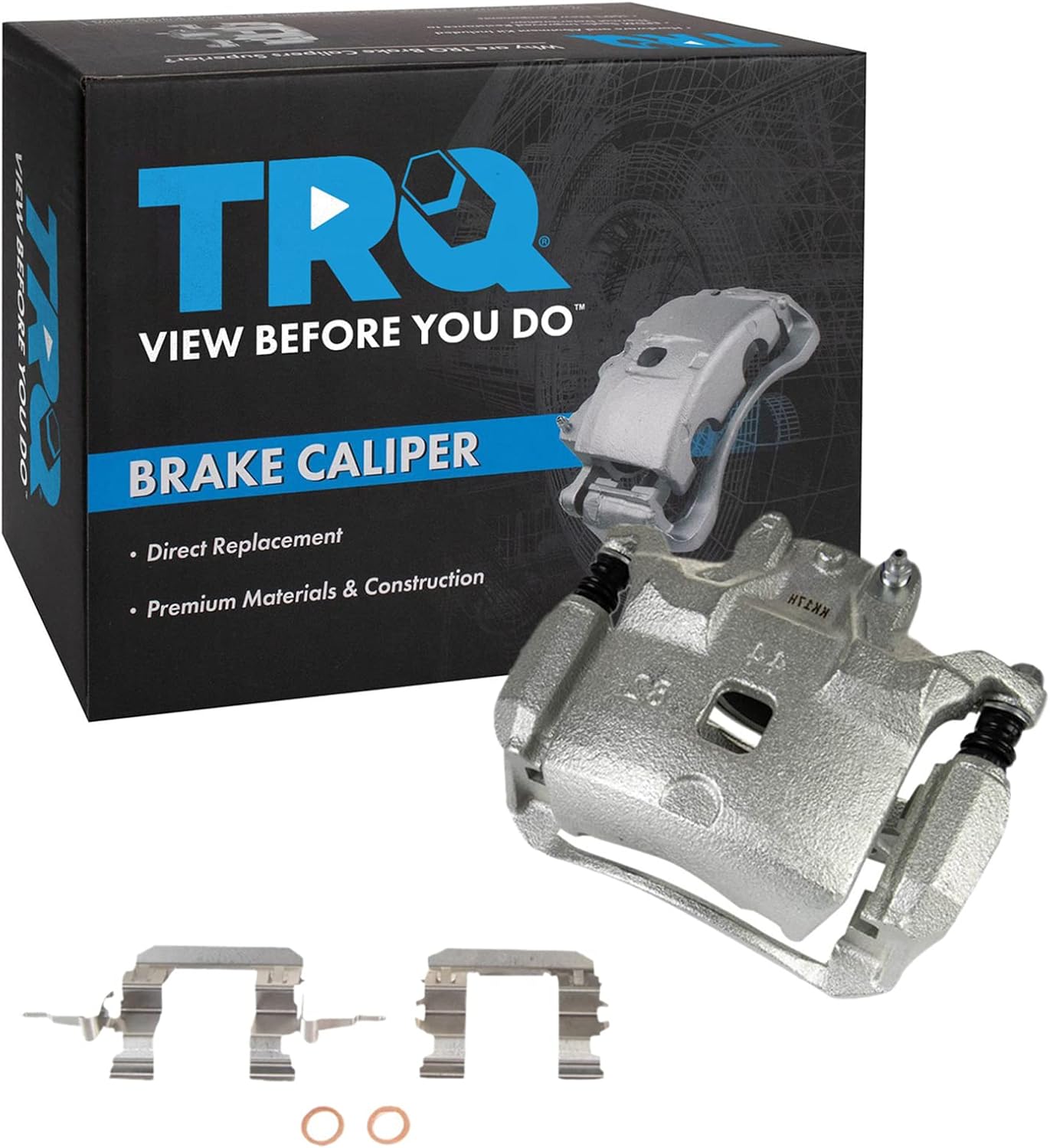 TRQ Front Right Brake Caliper w/Bracket Passenger Side Compatible with 2009-2014 Nissan Cube 2007-2012 Versa