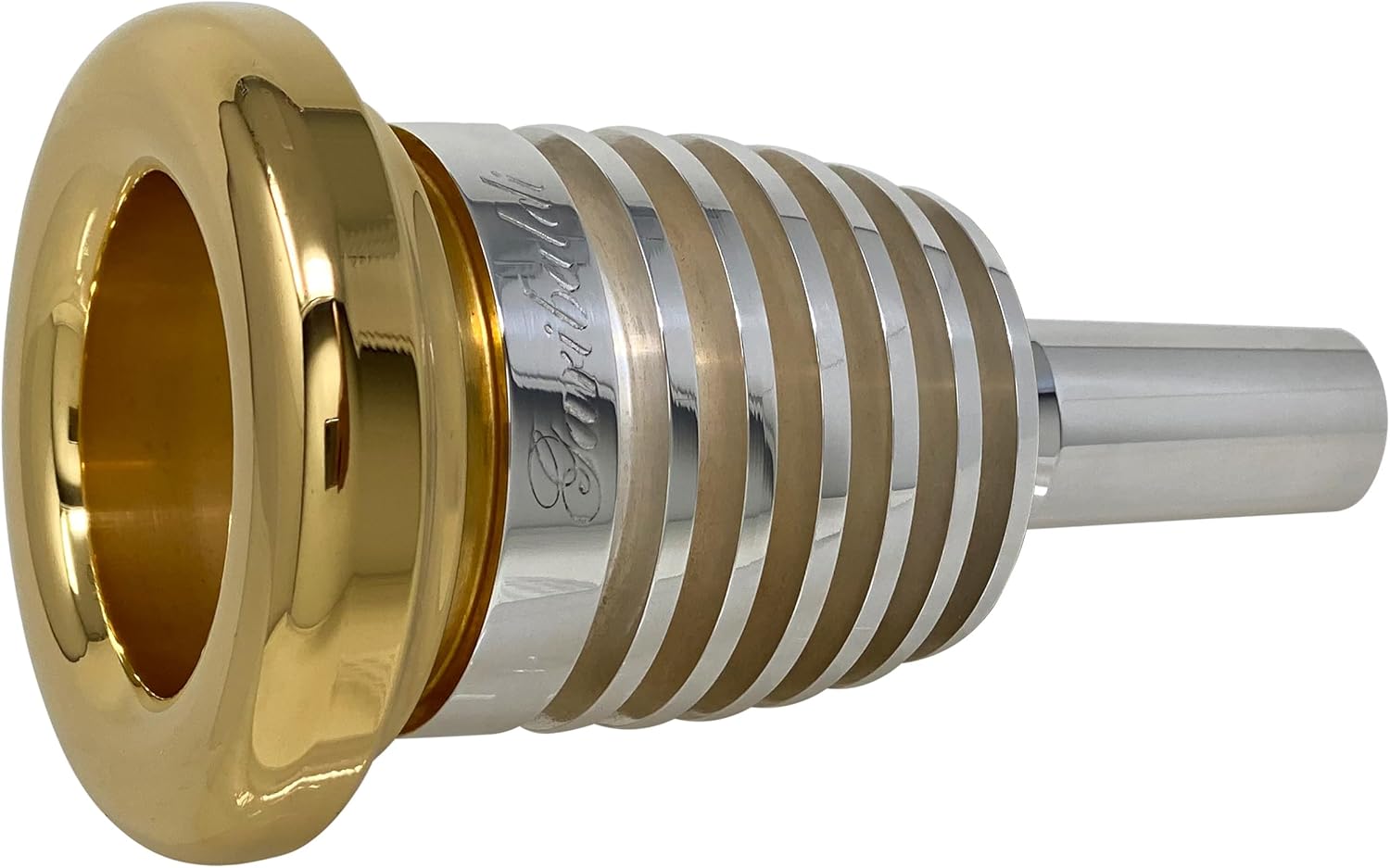 Garibaldi TBDC4 Elite Trombone Double Cup Gold-Plated Rim Mouthpiece Size DC4
