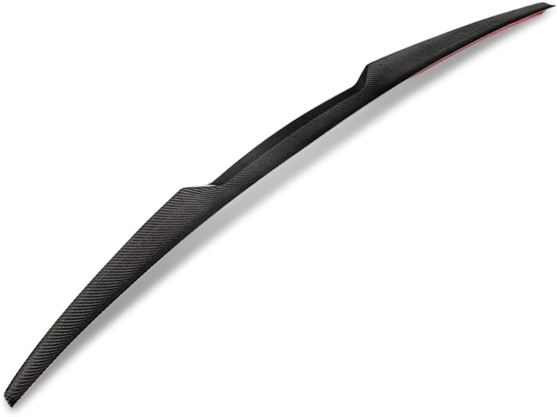 DNA MOTORING 2-SPC-6148-CF Glossy Black Carbon Fiber Car Trunk Lid Spoiler Compatible with 2007-2013 BMW 3-Series M-Style xDrive Coupe Models