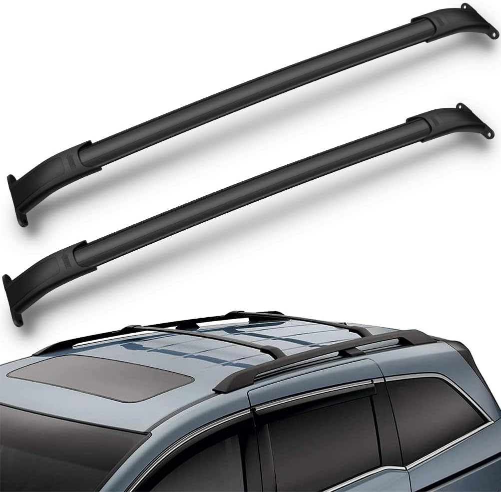 ECCPP Kayak Roof Rack Cross Bars fit for Cadillac Escalade/for Cadillac Escalade ESV/for GMC Yukon/for GMC Yukon XL 2015-2020 2 Pcs Aluminum Cargo Bar Rails, black