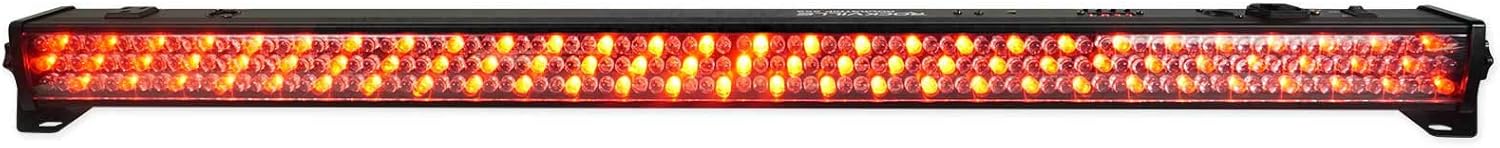 Rockville ROCKSTRIP 252 Bundle: (4) LED RGB DMX 5-Channel Color Strip Wash Light Bars, (2) RLB60 Padded Travel Bags for Light Strips, for DJs, Stages, and Event Lighting, 6-Items