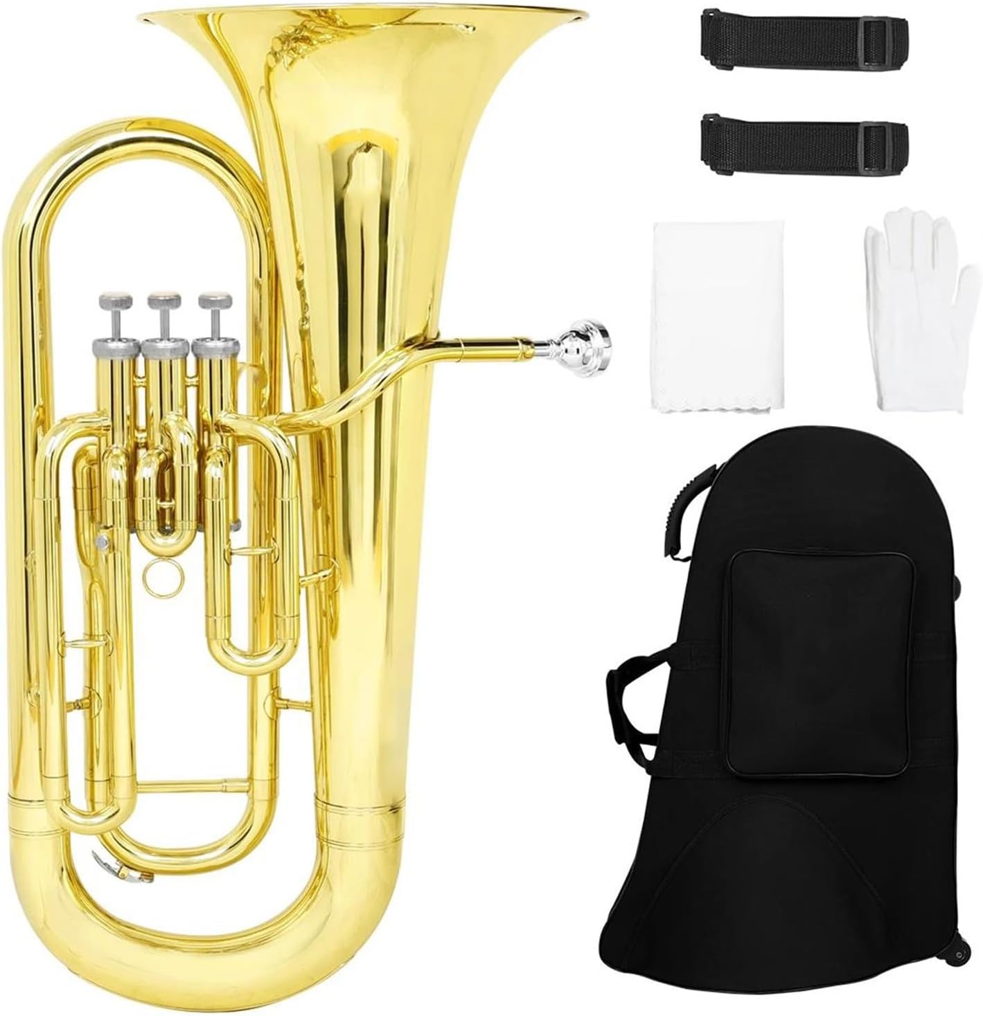 Bb Flat Tenor Horn 3 Key Vertical Brass Instrument Euphonium Professional Euphonium All-brass Instrument
