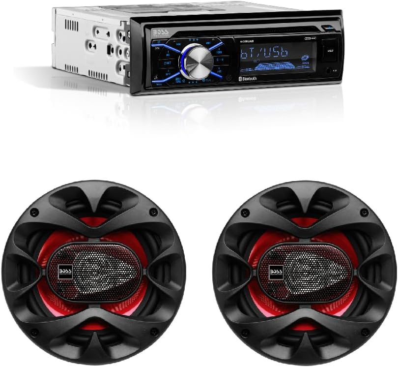 BOSS Audio Systems Bluetooth Car Radio + Two 6.5