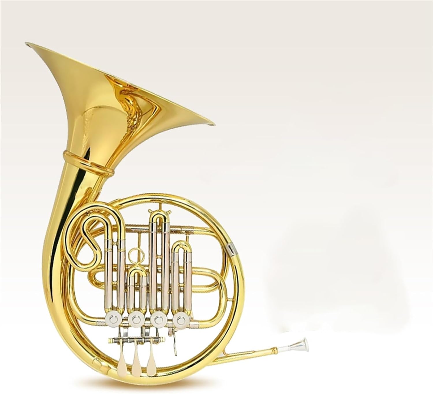 Brass French Horn French Horn Instrument B Flat Mouth Single Four-button B Flat/F