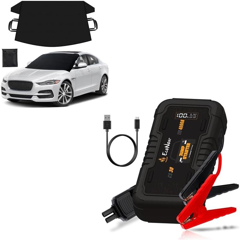 EcoNour Windshield Cover for Ice and Snow CS30 Car Battery Jump Starter