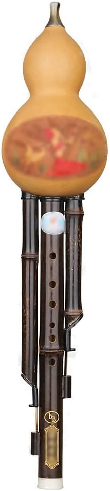 Mobkid Hulusi Musical Instruments Traditional Chinese Woodwind Instruments C-Key B-Flat A-Key Introduction to Children and Students (Color : Yellow, Size : B-Flat)