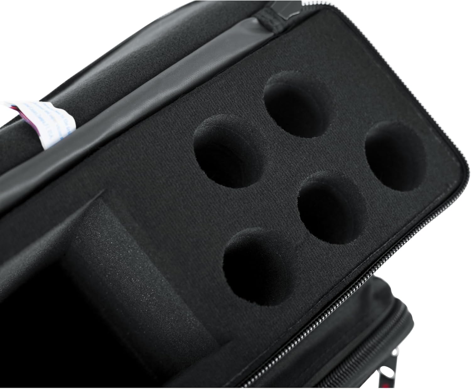 Gator Cases Padded Microphone Carry Bag, Holds (5) Wireless Microphone Systems, (GM-5W)