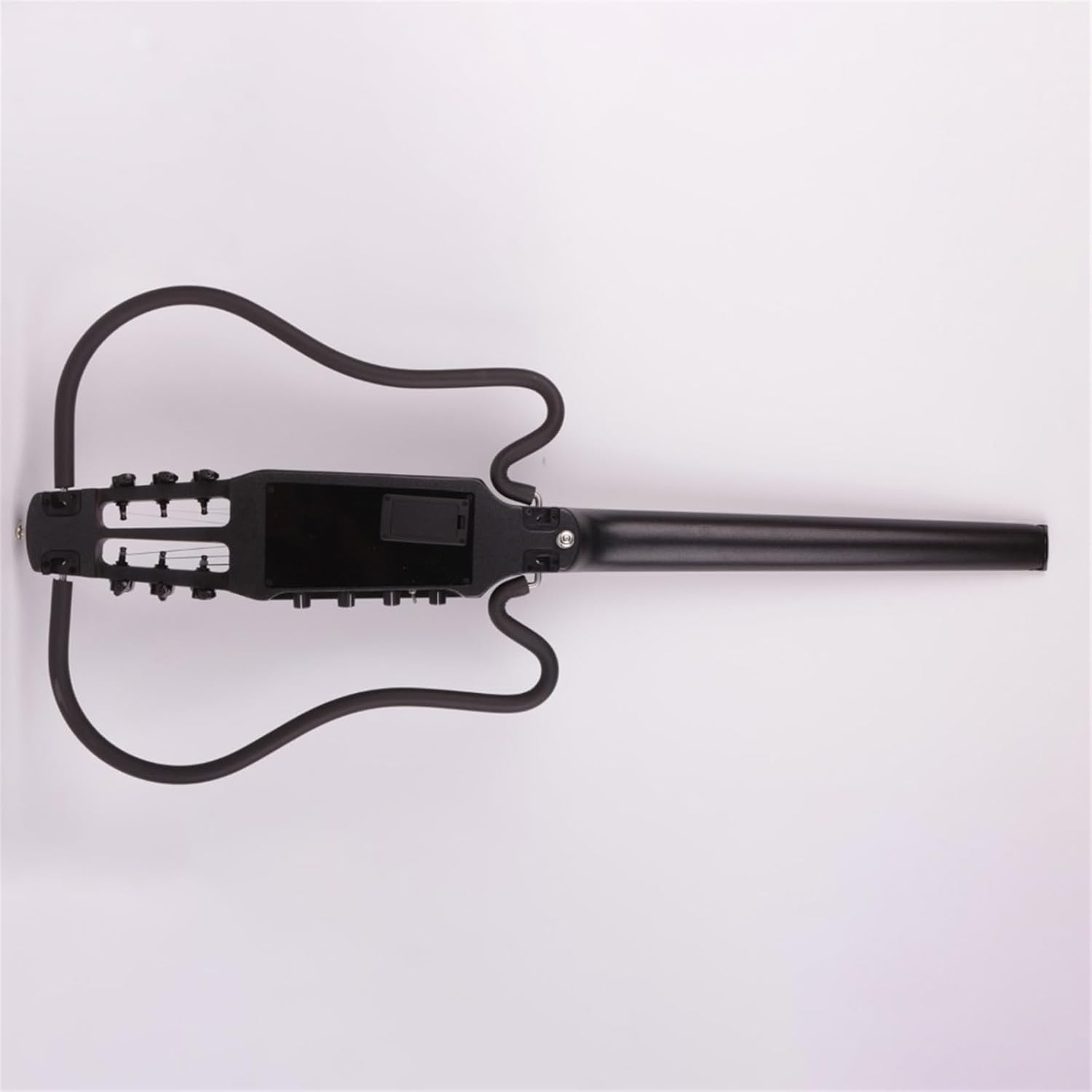 VENEKA Headless Electric Guitar 22 Frets Headless Electric Silent Travel Guitar Rosewood Fingerboard Built in Effector Portable Foldable Guitar (Color : 02)